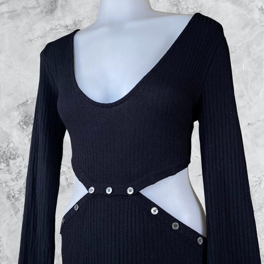 Lovers and Friends Jordy Knit Midi Dress - Black - Picture 4 of 10